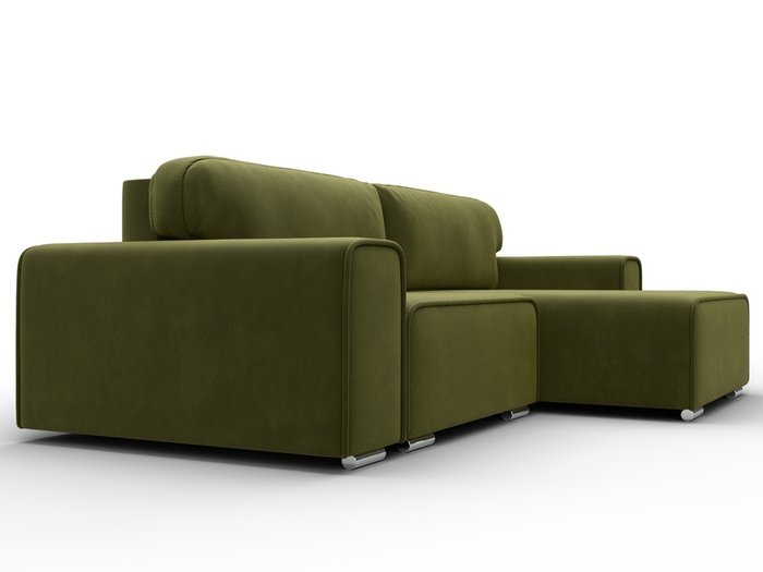 Угловой диван-кровать Лига 029 зеленого цвета правый угол - лучшие Угловые диваны в INMYROOM Угловой диван-кровать Лига 029 зеленого цвета правый угол - лучшие Угловые диваны в INMYROOM