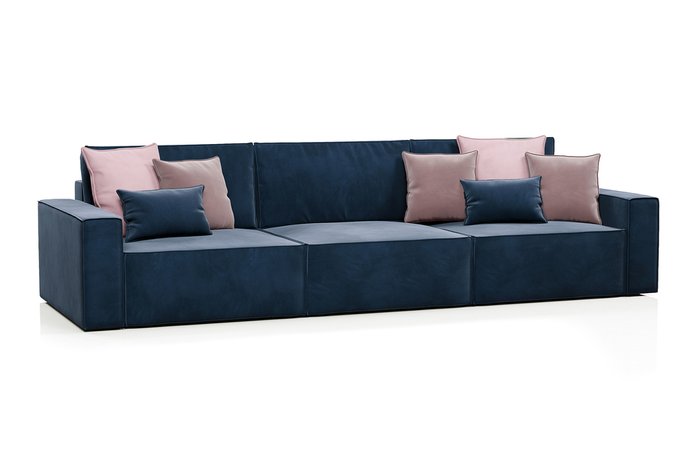 Диван Корсо XL темно-синего цвета - купить Прямые диваны по цене 74990.0