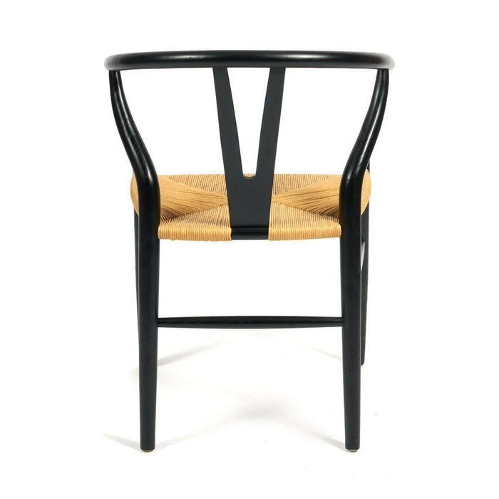 Стул Wishbone черного цвета - лучшие Обеденные стулья в INMYROOM