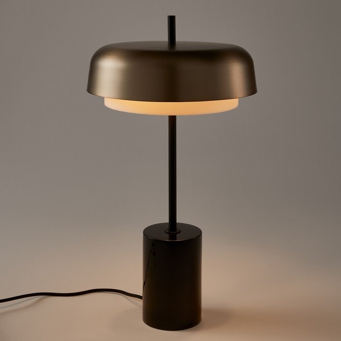Настольная лампа Clepsos черно-коричневого цвета - купить Настольные лампы по цене 17032.0