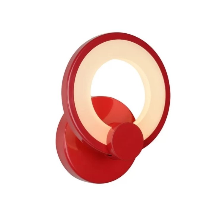 Настенный светильник Ring красного цвета - купить Бра и настенные светильники по цене 4890.0