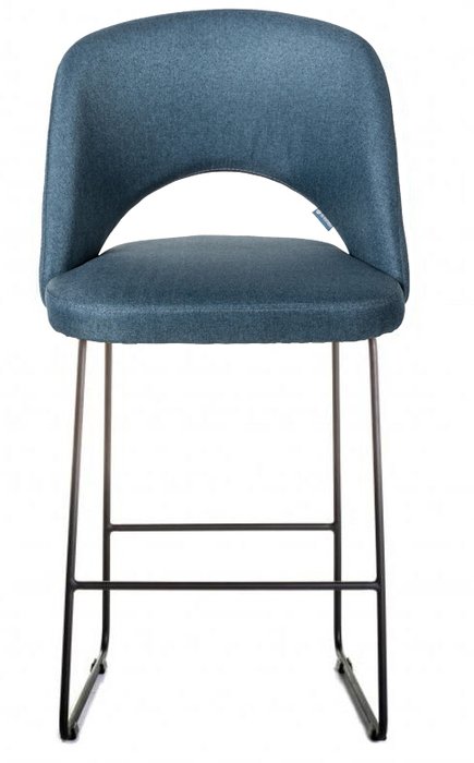 Стул полубарный Lars синего цвета - лучшие Барные стулья в INMYROOM