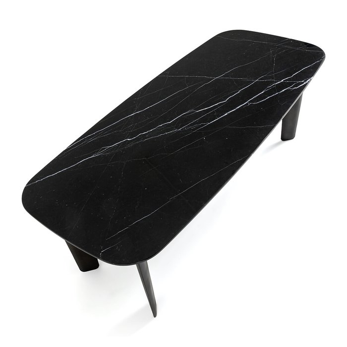 Стол обеденный XL из марамора Dolmena черного цвета - лучшие Обеденные столы в INMYROOM