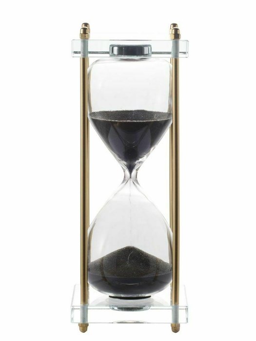 Песочные часы 30 м черно-золотого цвета - купить Часы по цене 6900.0