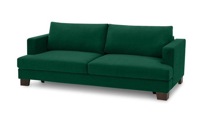 Прямой диван-кровать Марсель изумрудного цвета - купить Прямые диваны по цене 60400.0
