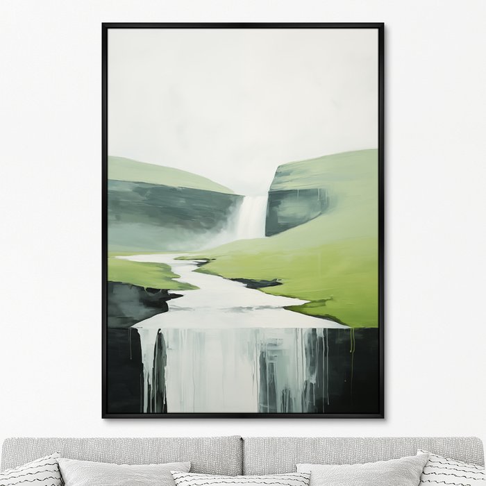 Репродукция картины Landscape collection, Milky rivers, No 1, 2024г. - купить Картины по цене 24999.0