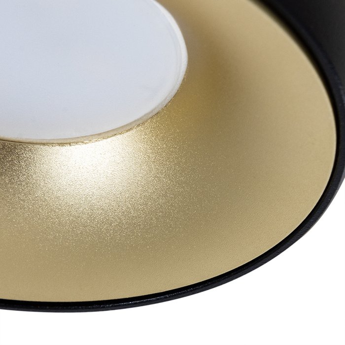 Точечный встраиваемый светильник Heze черно-золотого цвета - лучшие Встраиваемые споты в INMYROOM