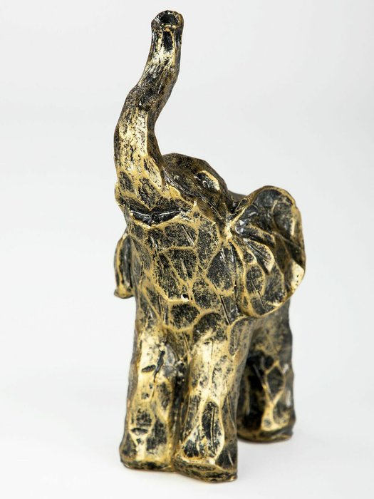 Декор Слоник золотистого цвета - лучшие Фигуры и статуэтки в INMYROOM