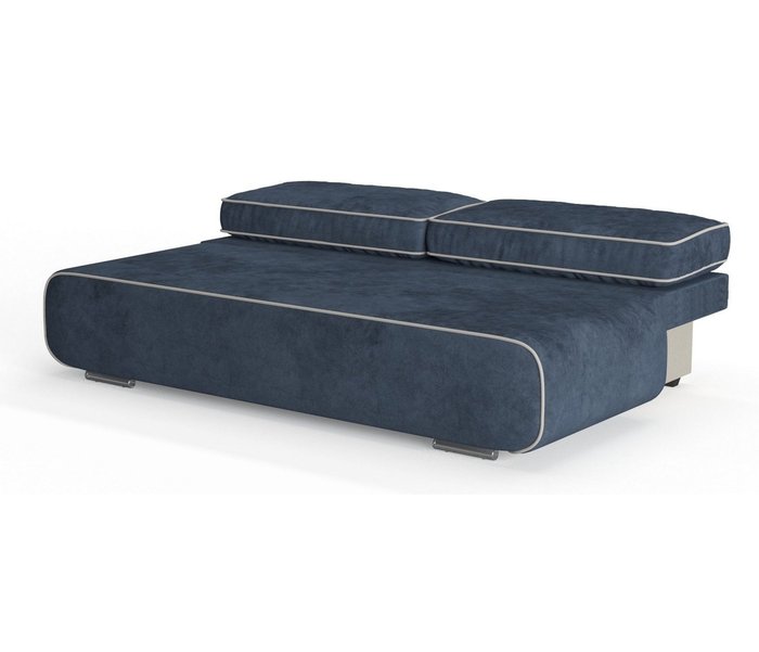 Диван-кровать Рени в обивке из велюра Maserati темно-синего цвета - лучшие Прямые диваны в INMYROOM