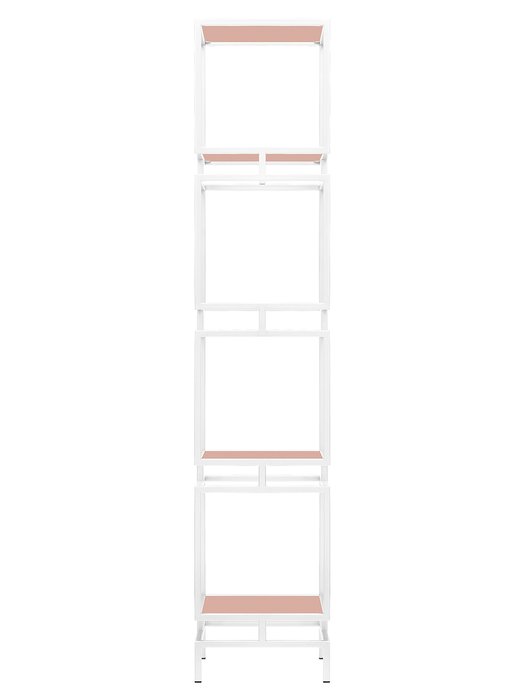 Стеллаж Cubic-4 бело-розового цвета - купить Стеллажи по цене 26930.0 Стеллаж Cubic-4 бело-розового цвета - купить Стеллажи по цене 26930.0