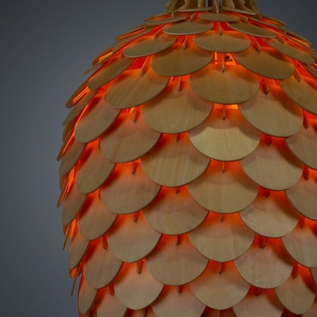 Подвесной светильник Fir Cone из дерева - лучшие Подвесные светильники в INMYROOM
