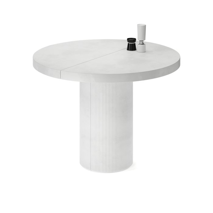 Обеденный стол раздвижной Бунда белого цвета - лучшие Обеденные столы в INMYROOM