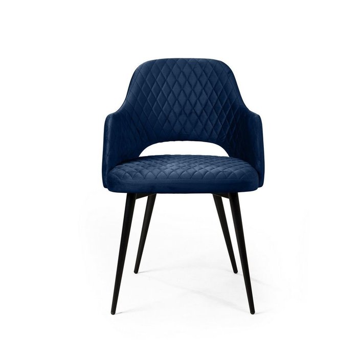 Стул с подлокотниками William синего цвета - лучшие Обеденные стулья в INMYROOM