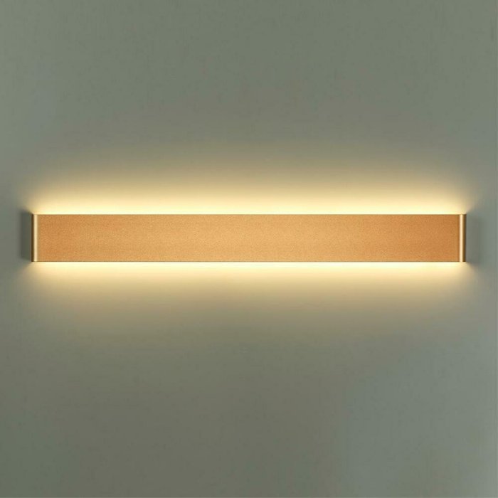 Светодиодный настенный светильник Framant М золотого цвета - лучшие Бра и настенные светильники в INMYROOM