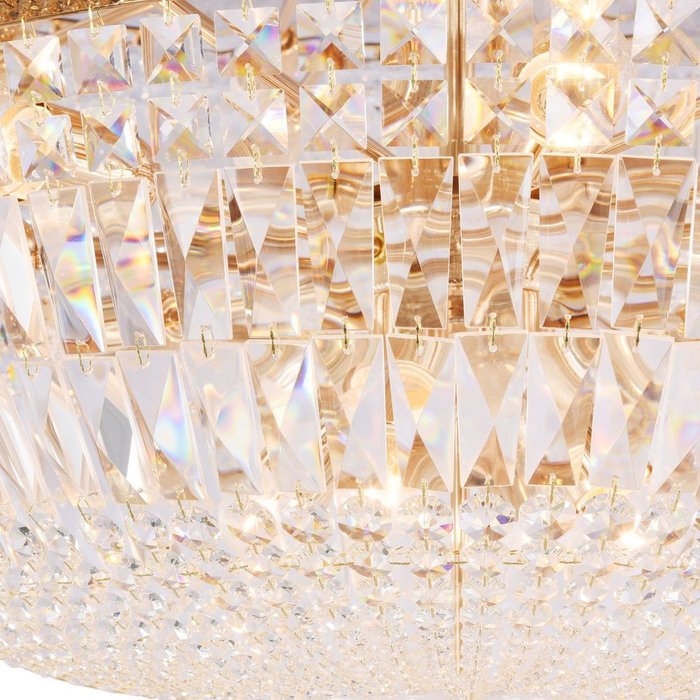 Потолочная люстра Palace золотого цвета - лучшие Потолочные люстры в INMYROOM