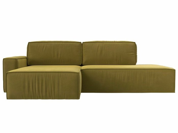 Угловой диван-кровать Прага модерн желтого цвета левый угол - купить Угловые диваны по цене 78999.0