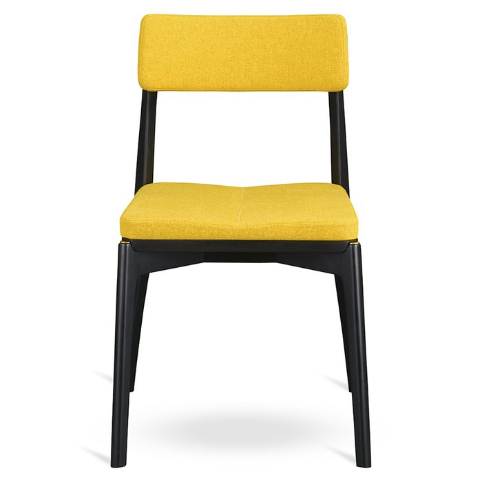 Стул Aska горчично-черного цвета  - купить Обеденные стулья по цене 27900.0