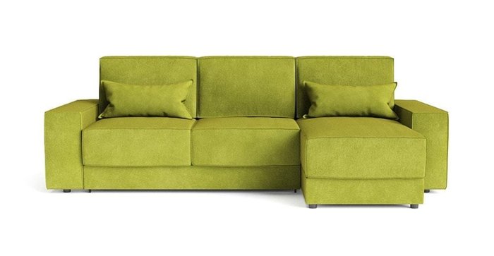 Угловой диван-кровать Модесто зеленого цвета
