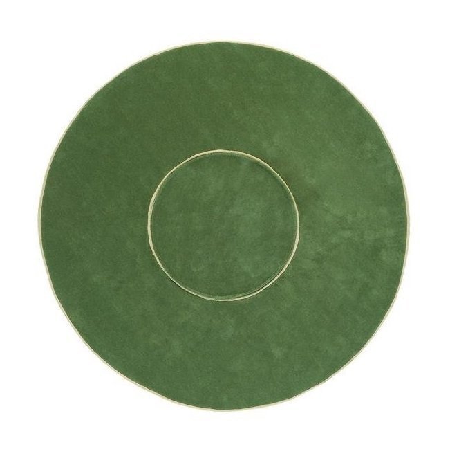 Круглый ковер Ring зеленого цвета 250 см