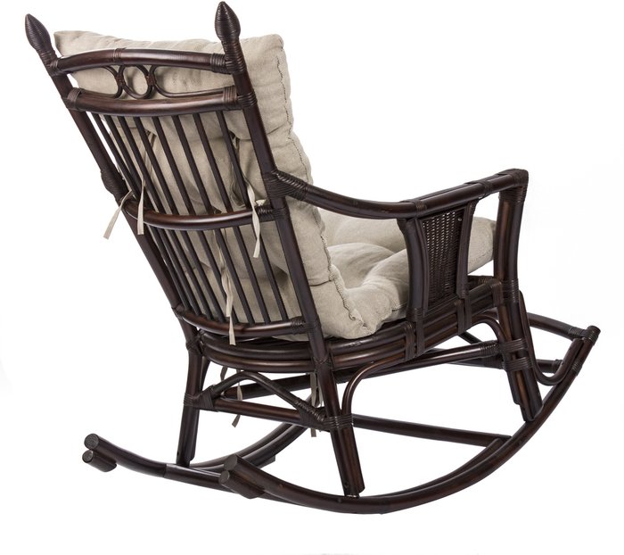 Кресло-качалка Chita с подушкой орех - лучшие Садовые кресла в INMYROOM