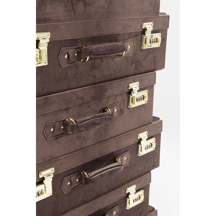 Комод высокий Suitcase коричневого цвета  - лучшие Комоды в INMYROOM