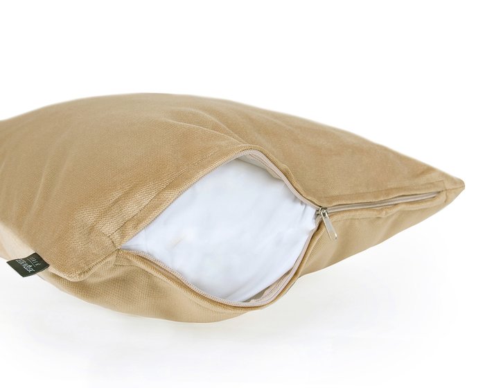 Декоративная подушка Lecco Quartz бежевого цвета - лучшие Декоративные подушки в INMYROOM