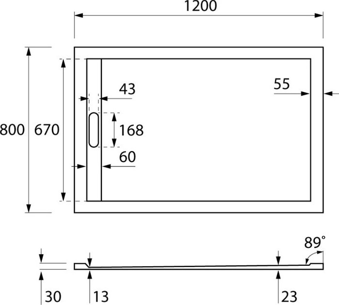 Поддон для душа Tray - купить Душевые боксы по цене 40833.0