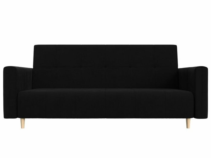 Прямой диван-кровать Вест черного цвета - купить Прямые диваны по цене 26999.0
