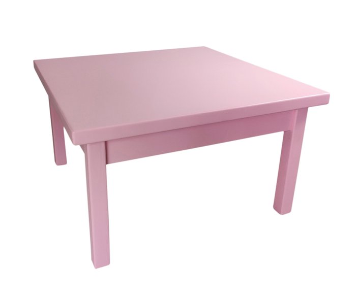 Стол журнальный Классика 60х60 розового цвета