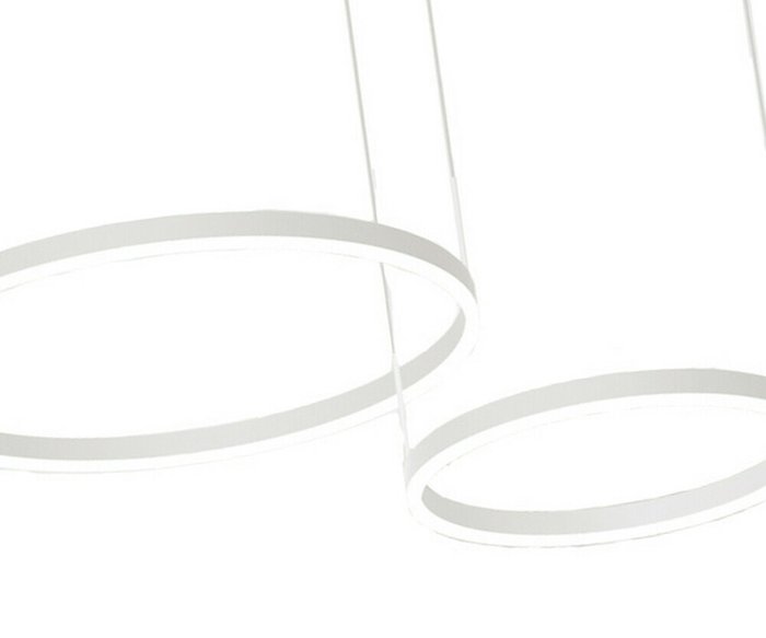 Подвесная светодиодная люстра Тор белого цвета - купить Подвесные люстры по цене 21900.0