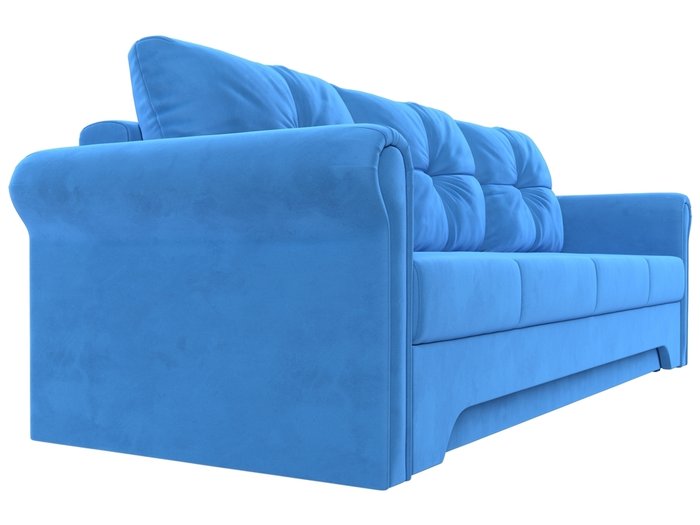 Прямой диван-кровать Европа темно-голубого цвета - лучшие Прямые диваны в INMYROOM