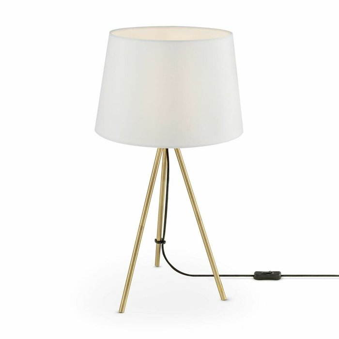 Настольная лампа Sandy с белым абажуром - лучшие Настольные лампы в INMYROOM