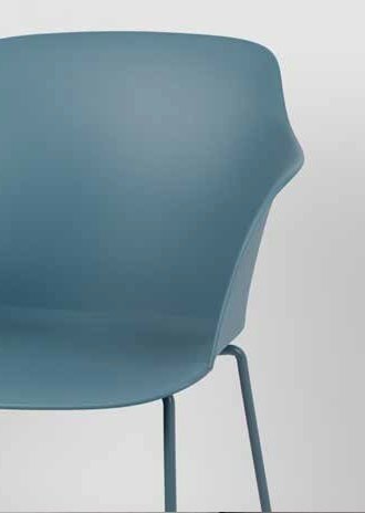 Кресло Tango Blue голубого цвета - лучшие Обеденные стулья в INMYROOM