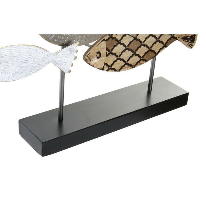 Декоративная фигура 65,4 x 9,5 x 43 cm Чёрный Синий Коричневый Спирали (2 штук) - лучшие Фигуры и статуэтки в INMYROOM