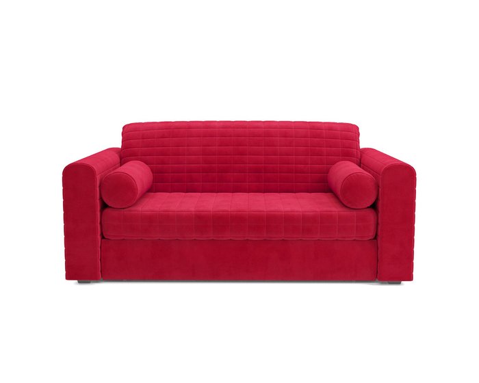 Диван-кровать Барон 5 красного цвета - купить Прямые диваны по цене 35190.0