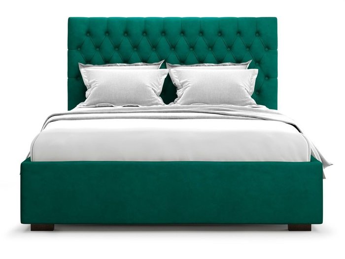 Кровать с подъемным механизмом Nemi 160х200 зеленого цвета