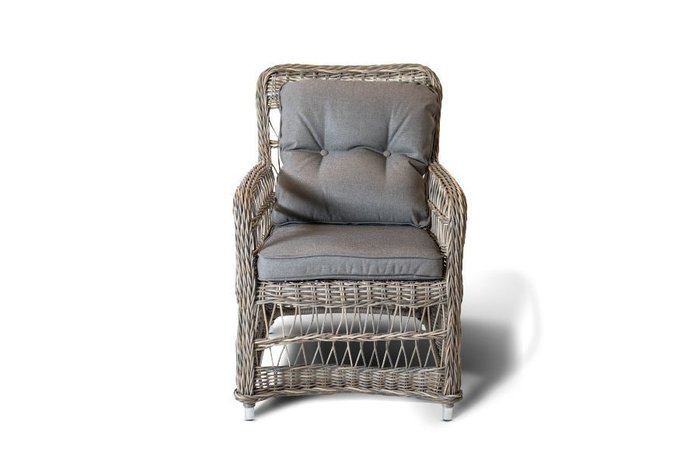 Кресло Цесена серо-соломенного цвета - купить Садовые кресла по цене 33593.0