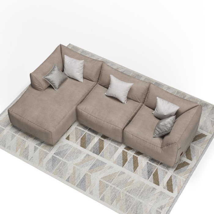 Диван для гостиной Angle бежевого цвета - лучшие Бескаркасная мебель в INMYROOM