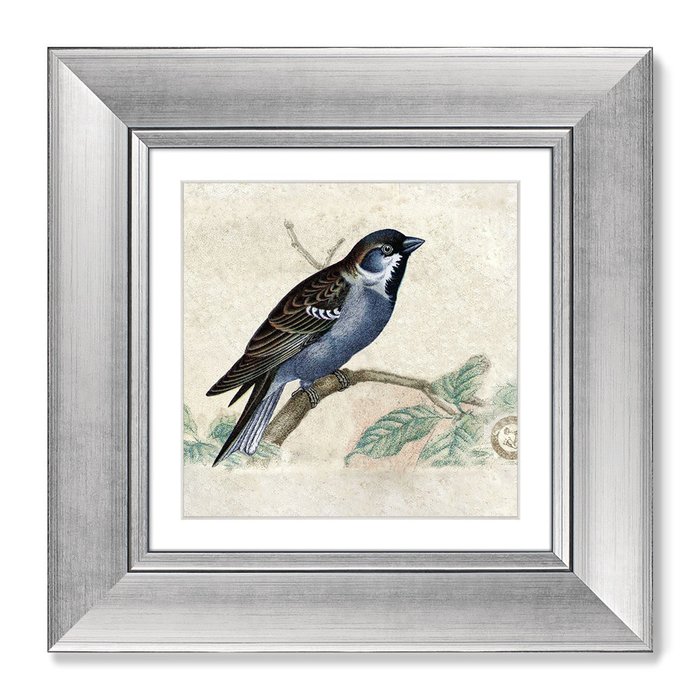 Репродукция картины в раме Птицы, винтажная почтовая открытка №1, 1918г. - купить Картины по цене 8999 Репродукция картины в раме Птицы, винтажная почтовая открытка №1, 1918г. - купить Картины по цене 8999