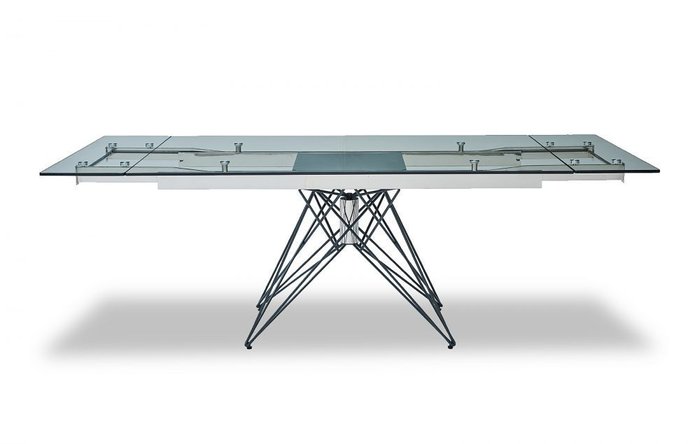 Обеденный раскладной стол со стеклянной столешницей L - купить Обеденные столы по цене 116800.0