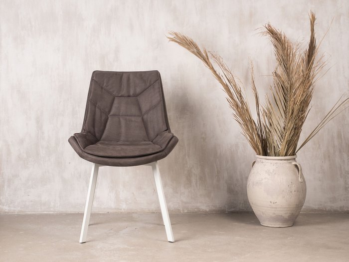 Стул с поворотным механизмов Capella серого цвета - купить Обеденные стулья по цене 11490.0