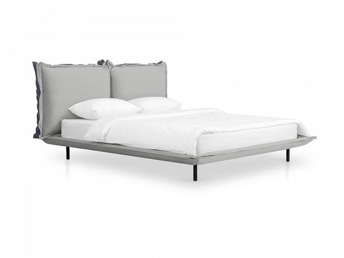 Кровать Barcelona 160х200 серого цвета