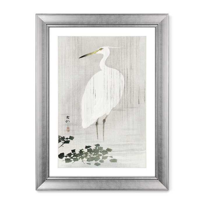 Набор из двух репродукций картин Egrets in the rain, 1925г.  - лучшие Картины в INMYROOM