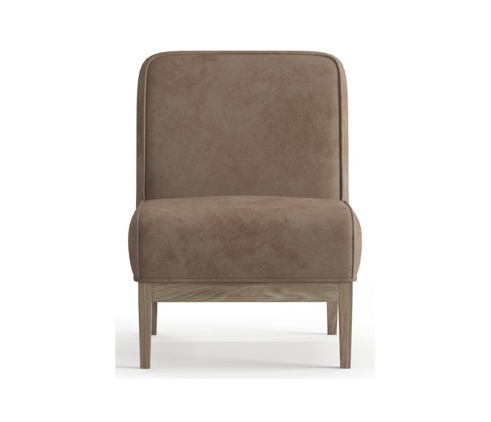 Кресло из велюра Арагорн бежевого цвета - купить Интерьерные кресла по цене 16490.0
