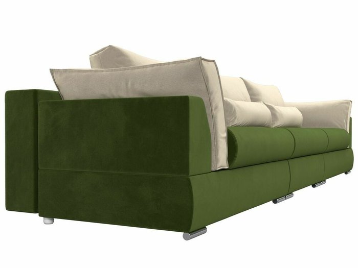 Прямой диван-кровать Пекин Long бежево-зеленого цвета - лучшие Прямые диваны в INMYROOM