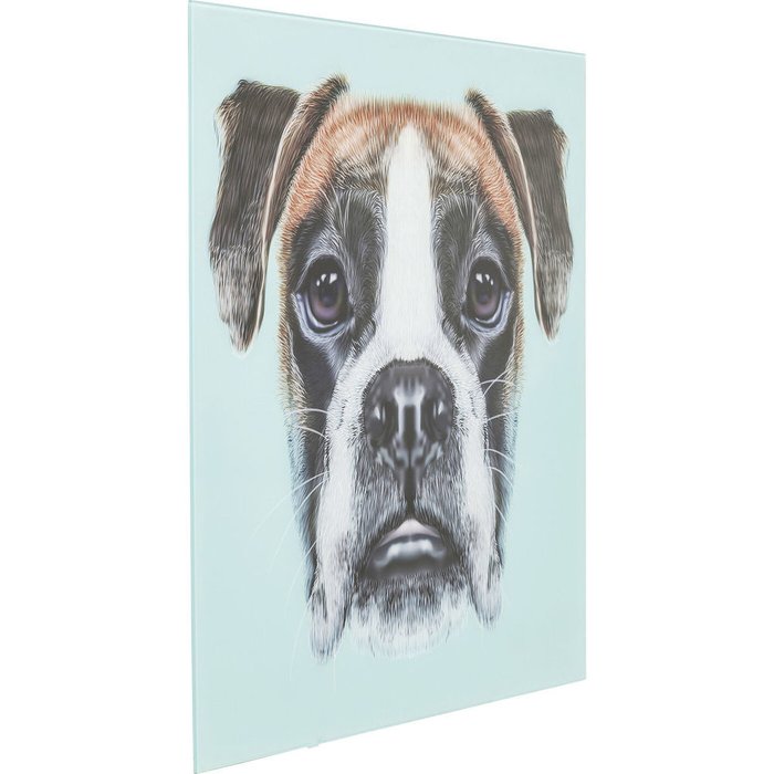 Картина Dog Face 60х60 со стеклом  - лучшие Принты в INMYROOM