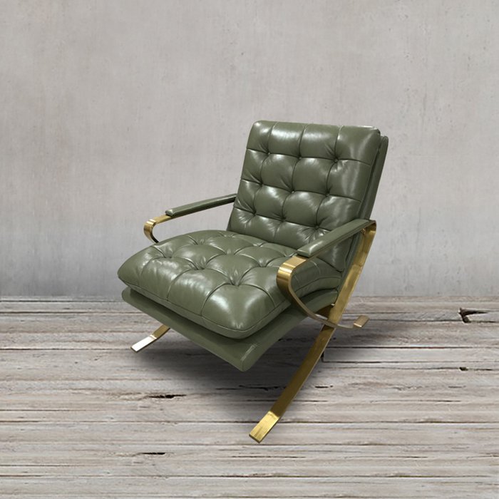 Кресло в обивкой из натуральной кожи - купить Интерьерные кресла по цене 270000.0