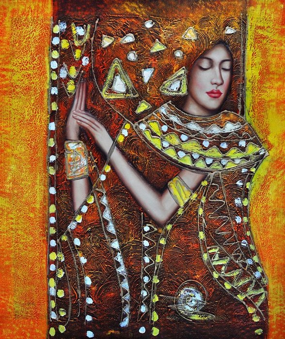 Декоративная картина на холсте "Египетская царица"
