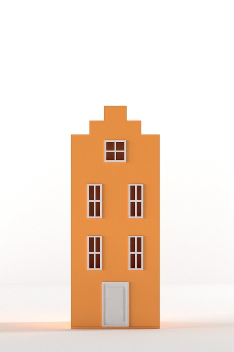 Шкаф-домик Амстердам Mini оранжевого цвета