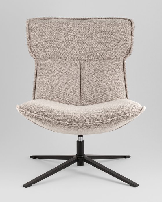 Кресло лаунж Sway серо-бежевого цвета - лучшие Интерьерные кресла в INMYROOM